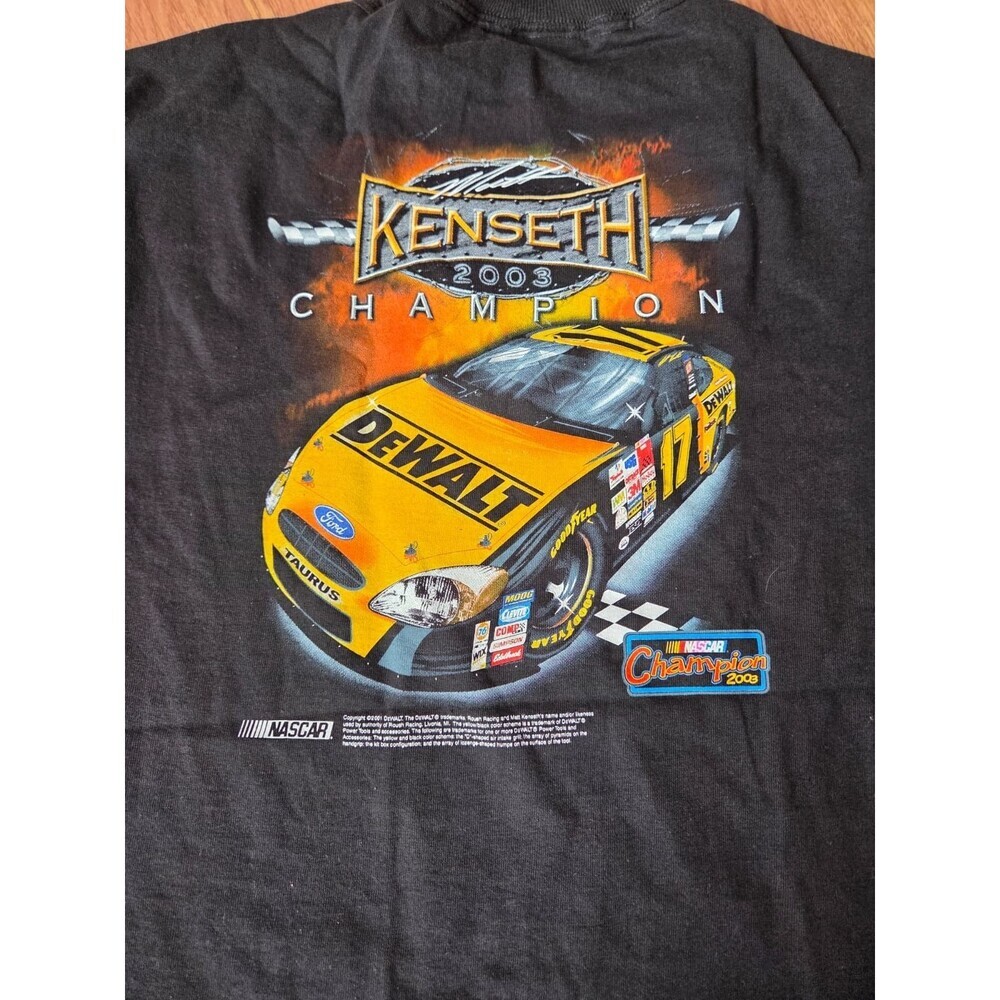 Matt Kenseth #17 Nascar Kids Tshirt Sz Xs, S, M Dewalt Vtg Y2k 2003 Racing — image 3 of 6